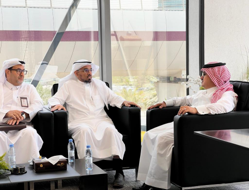 The Dean of the Institute Receives the Chairman of the Royal Commission in Yanbu